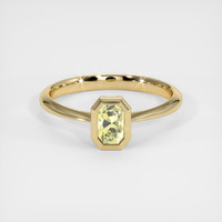 1.12 Ct. Yellow Sapphire Ring, 18K Yellow Gold 1