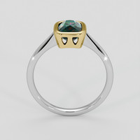 1.53 Ct. Bluish Green Sapphire Ring, 18K Yellow & White 3
