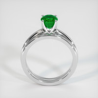 0.94 Ct. Emerald Ring, Platinum 950 3