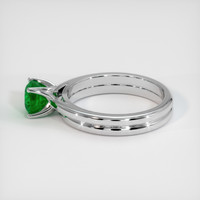 0.94 Ct. Emerald Ring, Platinum 950 4