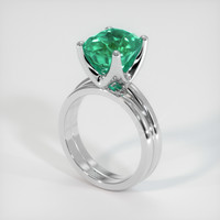 4.09 Ct. Emerald Ring, Platinum 950 2