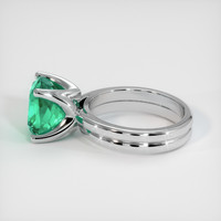 4.09 Ct. Emerald Ring, Platinum 950 4