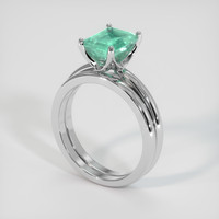 1.59 Ct. Emerald Ring, Platinum 950 2