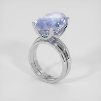 13.97 Ct. Bi Color Sapphire Ring, Platinum 950 2