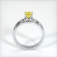 0.75 Ct. Yellow Sapphire Ring, Platinum 950 3