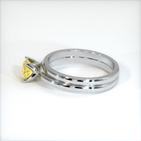 0.75 Ct. Yellow Sapphire Ring, 10K White Gold 4