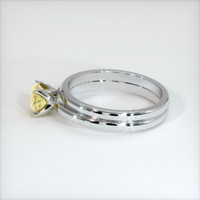 0.81 Ct. Yellow Sapphire Ring, 10K White Gold 4