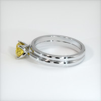 0.81 Ct. Yellow Sapphire Ring, 10K White Gold 4
