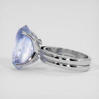 13.97 Ct. Bi Color Sapphire Ring, 14K White Gold 4