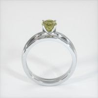 0.87 Ct. Yellow Sapphire Ring, 14K White Gold 3
