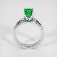 1.36 Ct. Emerald Ring, 18K White Gold 3