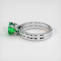 1.36 Ct. Emerald Ring, 18K White Gold 4