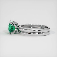 2.09 Ct. Emerald Ring, 18K White Gold 4