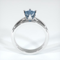 0.71 Ct. Sapphire Ring, 18K White Gold 3