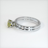 0.87 Ct. Sapphire Ring, 18K White Gold 4