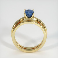 0.97 Ct. Blue Sapphire Ring, 10K Yellow Gold 3