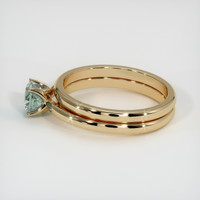 0.74 Ct. Green Sapphire Ring, 10K Yellow Gold 4