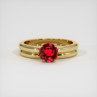 1.32 Ct. Ruby Ring, 14K Yellow Gold 1