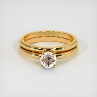 0.66 Ct. Sapphire Ring, 14K Yellow Gold 1
