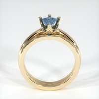 0.71 Ct. Sapphire Ring, 14K Yellow Gold 3