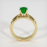 0.94 Ct. Emerald Ring, 18K Yellow Gold 3