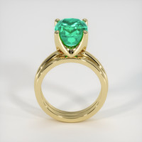 4.09 Ct. Emerald Ring, 18K Yellow Gold 3