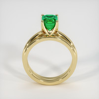 1.36 Ct. Emerald Ring, 18K Yellow Gold 3