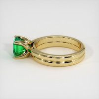 1.36 Ct. Emerald Ring, 18K Yellow Gold 4