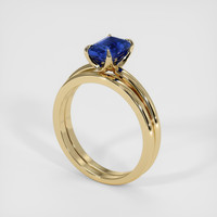 1.39 Ct. Sapphire Ring, 18K Yellow Gold 2