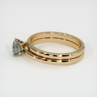 0.76 Ct. Grey Sapphire Ring, 18K Yellow Gold 4