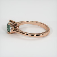1.20 Ct. Green Sapphire Ring, 14K Rose Gold 4