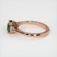 1.21 Ct. Yellowish Green Sapphire Ring, 18K Rose Gold 4