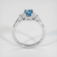 2.00 Ct. Greenish Blue Sapphire Ring, 10K White Gold 3