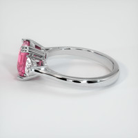 2.38 Ct. Pink Sapphire Ring, 14K White Gold 4