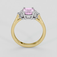 1.61 Ct. Purplish Pink Sapphire Ring, 14K White & Yellow 3