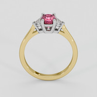 1.12 Ct. Padparadscha Sapphire Ring, 14K White & Yellow 3