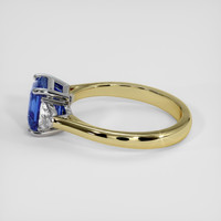 3.11 Ct. Blue Sapphire Ring, 14K White & Yellow 4