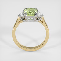 2.60 Ct. Yellowish Green Sapphire Ring, 14K White & Yellow 3