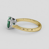 2.44 Ct. Bluish Green Sapphire Ring, 14K White & Yellow 4