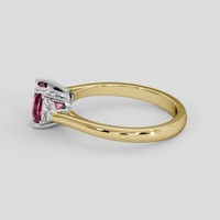 1.12 Ct. Padparadscha Sapphire Ring, 18K White & Yellow 4