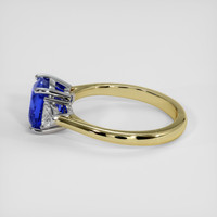 3.17 Ct. Blue Sapphire Ring, 18K White & Yellow 4