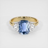 2.51 Ct. Blue Sapphire Ring, 18K White & Yellow 1