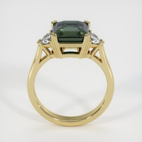 4.06 Ct. Bi Color Sapphire Ring, 18K Yellow Gold 3