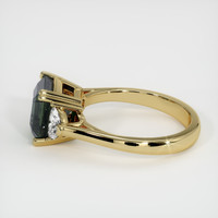 4.06 Ct. Bi Color Sapphire Ring, 18K Yellow Gold 4