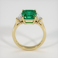 3.10 Ct. Emerald Ring, 18K Yellow Gold 3