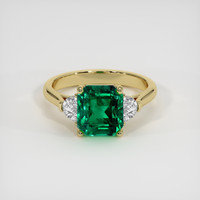 2.79 Ct. Emerald Ring, 18K Yellow Gold 1