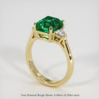 2.79 Ct. Emerald Ring, 18K Yellow Gold 2