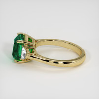 2.79 Ct. Emerald Ring, 18K Yellow Gold 4