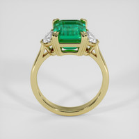 3.75 Ct. Emerald Ring, 18K Yellow Gold 3