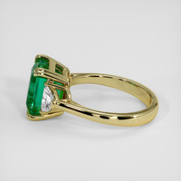 3.75 Ct. Emerald Ring, 18K Yellow Gold 4